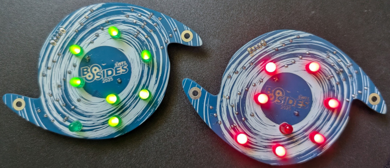 Photo of completed badges