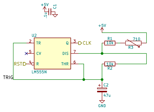 1Hz 555-Timer Circuit