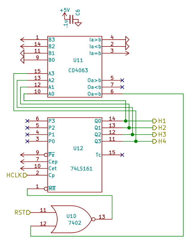 Hour counter circuit